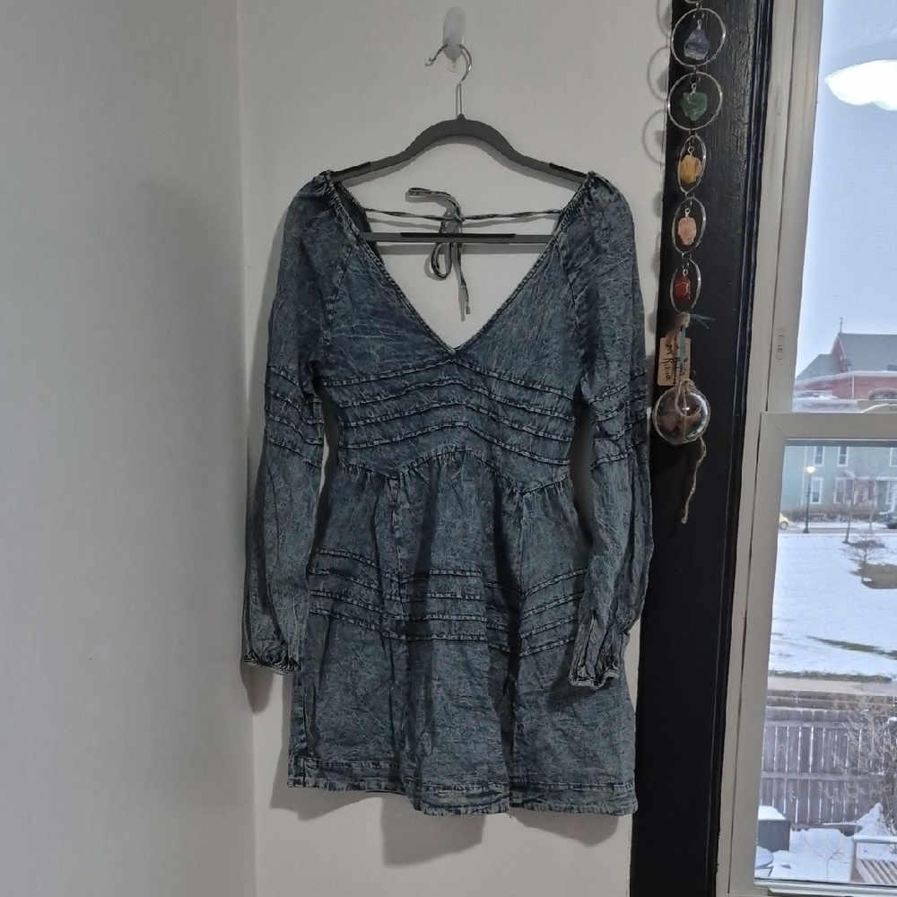 Denim Blue Mini Dress